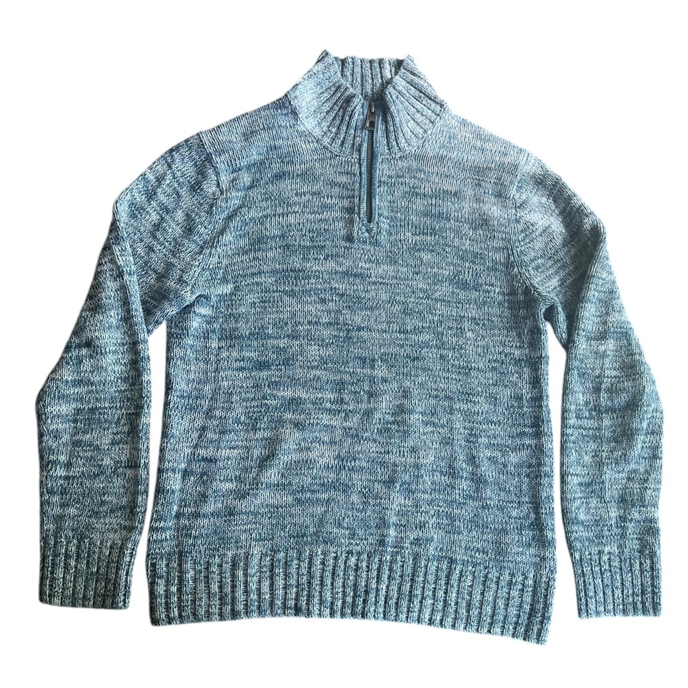 Men’s H&M Mock Neck Quarter Zip Sweater Size L